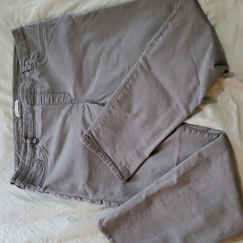 Grey Pull On Jeggings